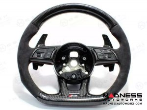 Audi RS4 Steering Wheel Paddle Shifters - Carbon Fiber 